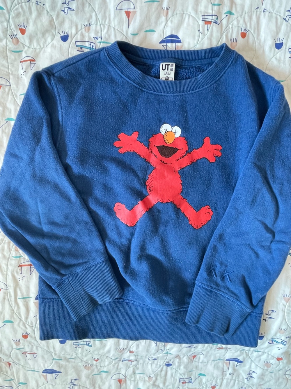 Uniqlo Blue Elmo sweatshirt